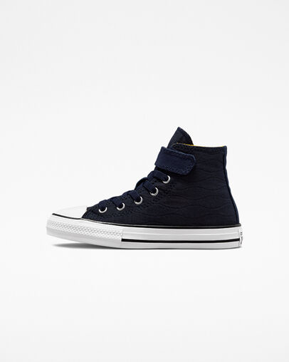 Chuck Taylor All Star Easy-On Quilted Jacquard Obsidian/Yellow/White, Inner Side View