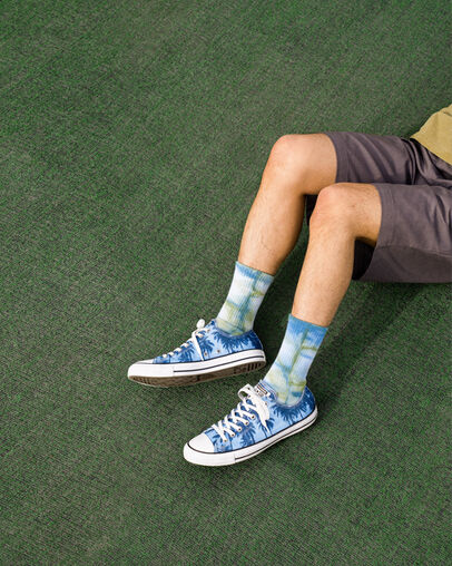 Chuck Taylor All Star Sunset Palms Blue/White/Black, Detail Angle View