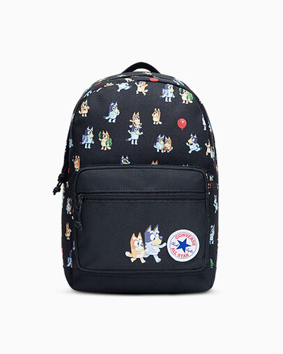 Converse x Bluey Go Lo Backpack Black, Front View