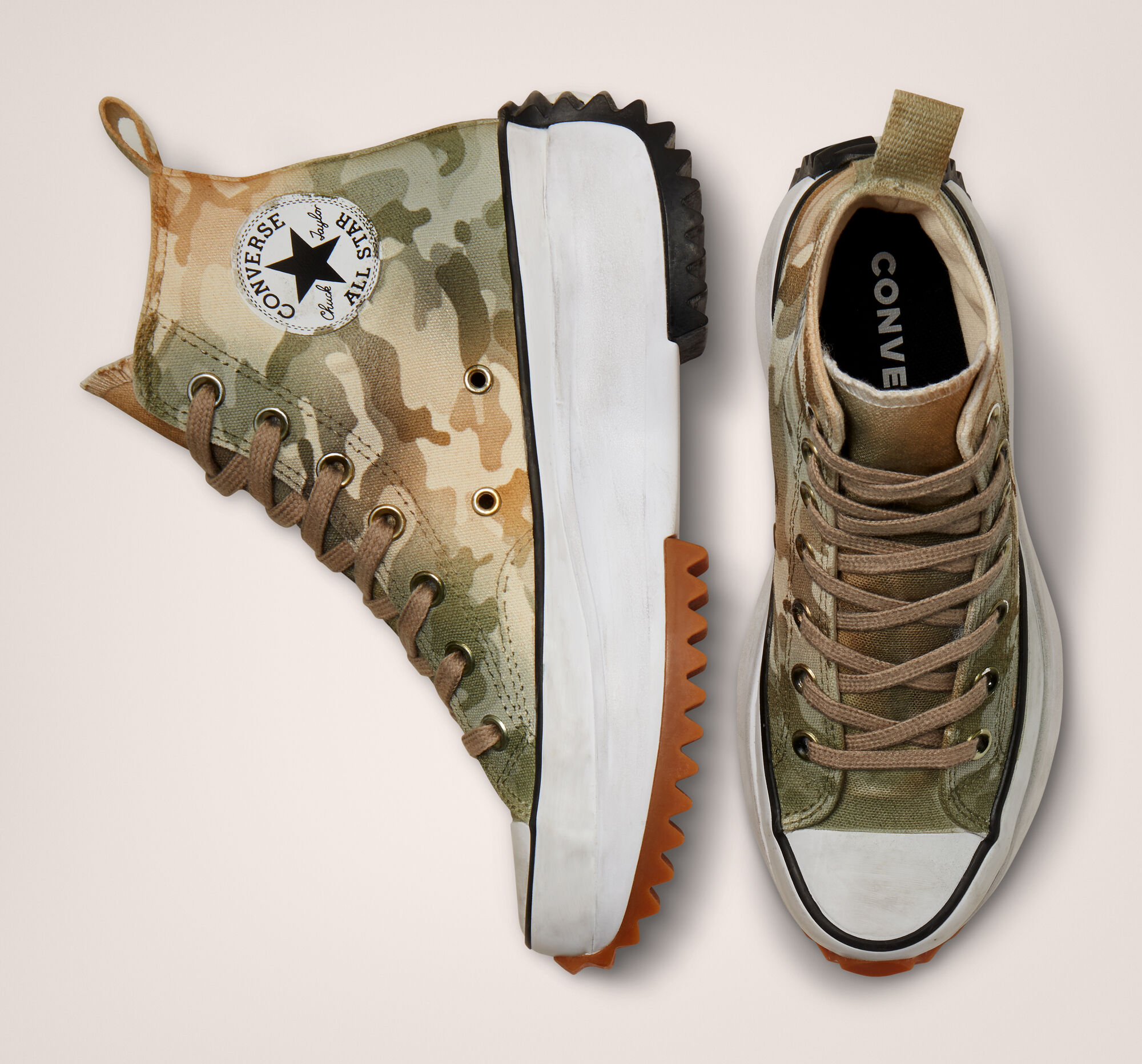 Run Star Hike Platform Laser Camo Unisex High-Top Shoe. Converse.com