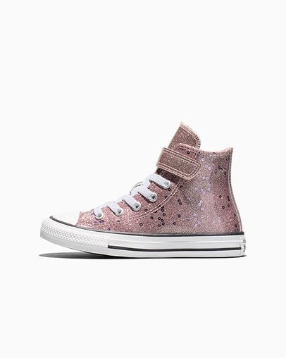 Chuck Taylor All Star Easy-On Glitter & Sequins Petal Pit/Apricot Red/Amethyst, Inner Side View