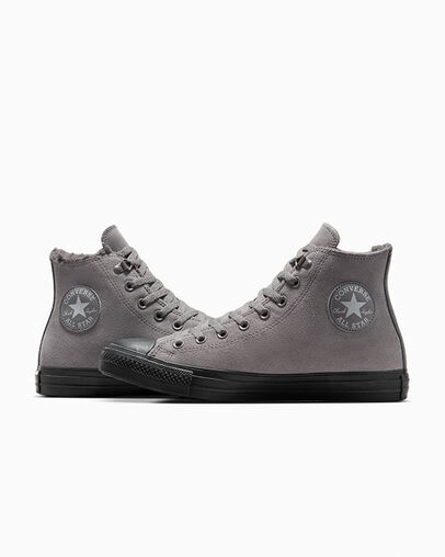 Chuck Taylor All Star Suede Piel de tibur&oacute;n/Piel de tibur&oacute;n/Zona gris, Detail Angle View