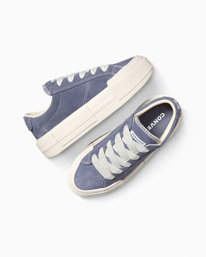 Chuck Taylor All Star Cruise Suede Ceniza lavanda/Blanco/Garza, Angled View