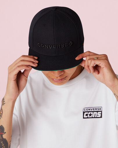 Casquette Snapback avec logo Noir Converse