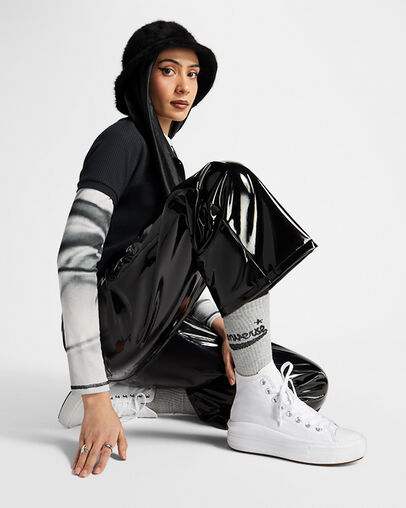 Chuck Taylor All Star Move Bianco/Avorio naturale/Nero, On Foot Shot 2