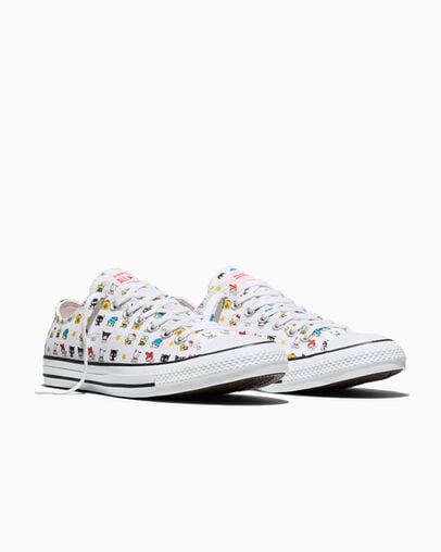 Converse x Hello Kitty And Friends Chuck Taylor All Star BFFS White/Black/Pink, Top and Side View