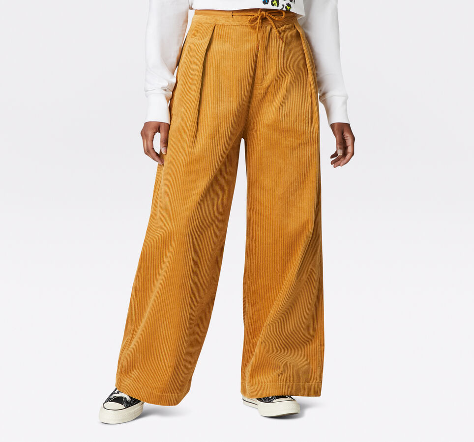 Corduroy Broek met wijde pijpen Wheat