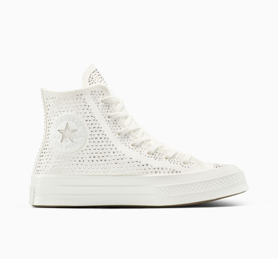 Chuck 70 with Swarovski&reg; crystals Vintage White/Barely Grey