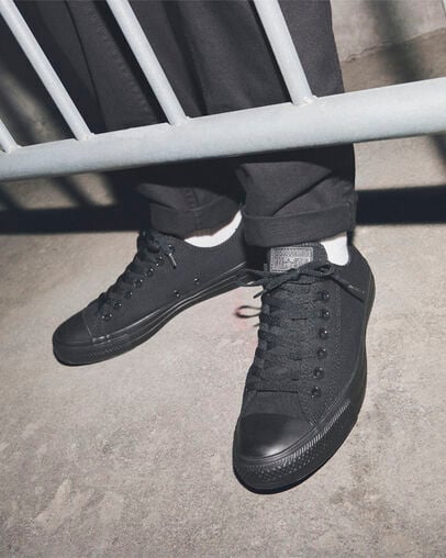 Chuck Taylor All Star Black Monochrome, Detail Angle View