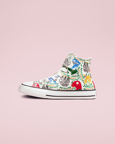 Chuck Taylor All Star Easy-On Multicolored Animals Vintage White/Multi/Black, Inner Side View