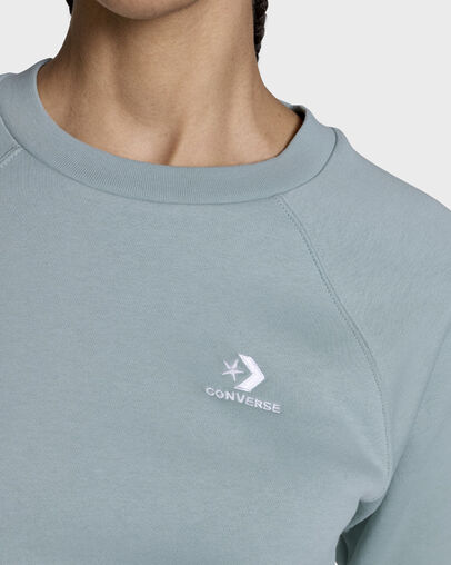 Star Chevron Cropped Crew Neck Mint Condition, Detail View