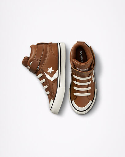 Pro Blaze Strap Elevated Leather Brindle Brown/Egret/Black, Top and Side View