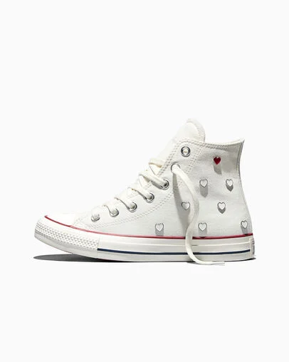 Chuck Taylor All Star Valentine's Day Vintage White/Egret/Days Ahead Red, Inner Side View