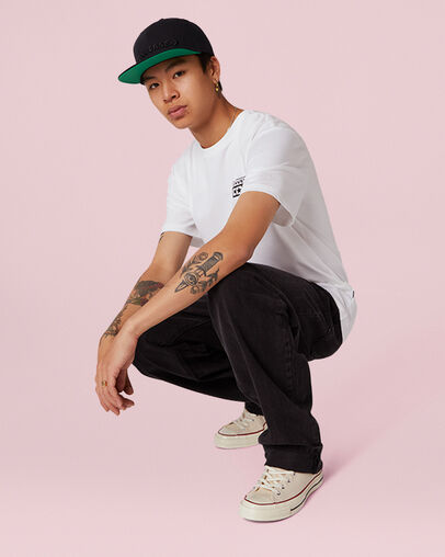 Casquette Snapback avec logo Noir Converse, Back View