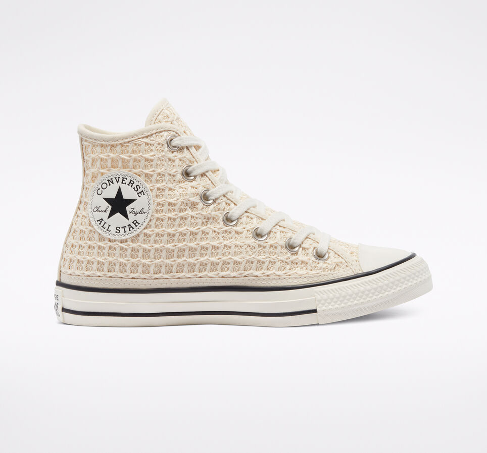 Raffia Chuck Taylor All Star Ivoire naturel/Aigrette/Noir