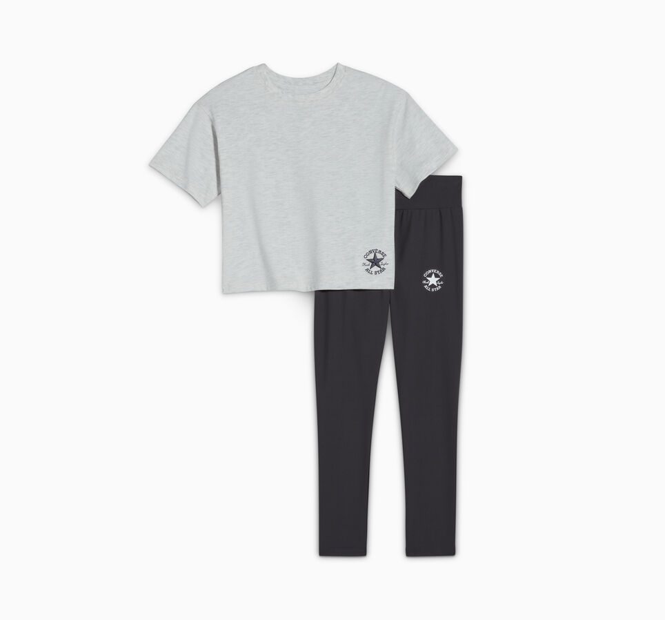 Boxy T-Shirt and Leggings Set Dark Matter