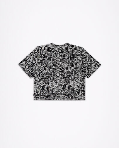 Chuck Taylor Graphic Print Boxy T-Shirt Egret Multi, Back View