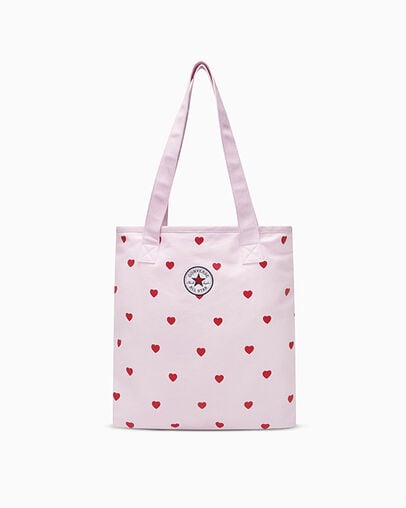 Sweetheart Tote Bag New Found Bloom Pink, Front View