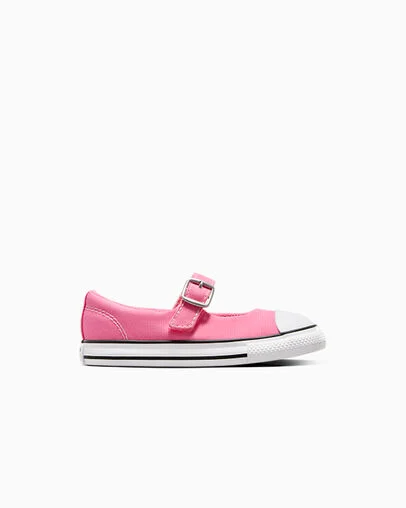 Chuck Taylor All Star Dainty Mary Jane Pink/White/Black, Outer Side View