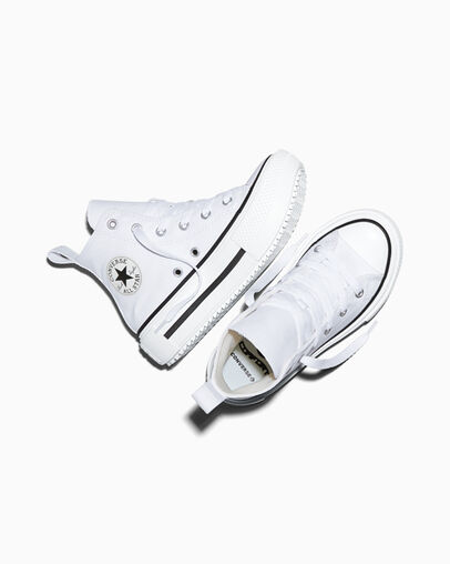 Chuck Taylor All Star Lift Double Stack Platform White/Black/Egret, Angled View