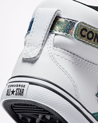 Iridescent Glitter Pro Blaze Bianco/Nero/Bianco, Detail Angle View