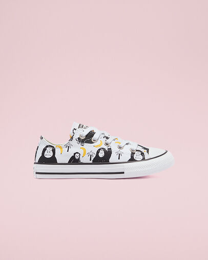 Animal Print Chuck Taylor All Star Wei&szlig;/Schwarz/Gelb, Outer Side View