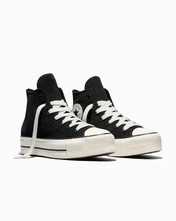 Chuck Taylor All Star Lift Platform Cozy Black/Black/Egret