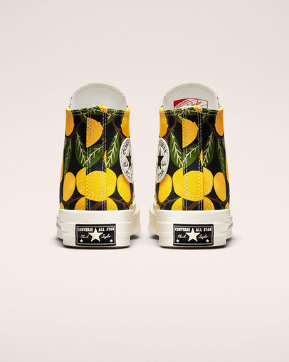 Chuck 70 Lemons Noir/Jaune/Limite foresti&egrave;re, Heel View