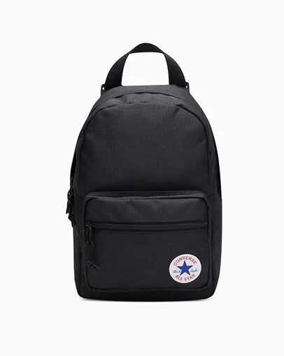 Go Lo Backpack Black, Front View