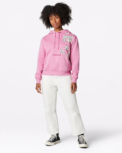 Traditioneller Hoodie mit Animal Print Magic Flamingo, Full Body View