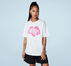 Vintage Wash Heart Oversized T-Shirt White