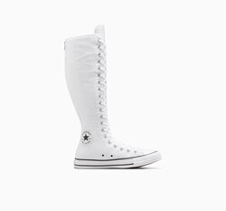 Converse All star sneaker white black flame