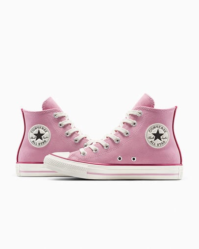 Chuck Taylor All Star Contrast Suede Cliffside Rose/Sporty Berry, Detail Angle View