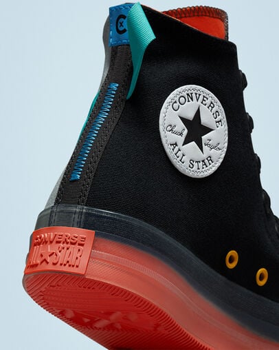 Chuck Taylor All Star CX Color Pop Black/Ash Stone/Storm Wind, Detail Angle View
