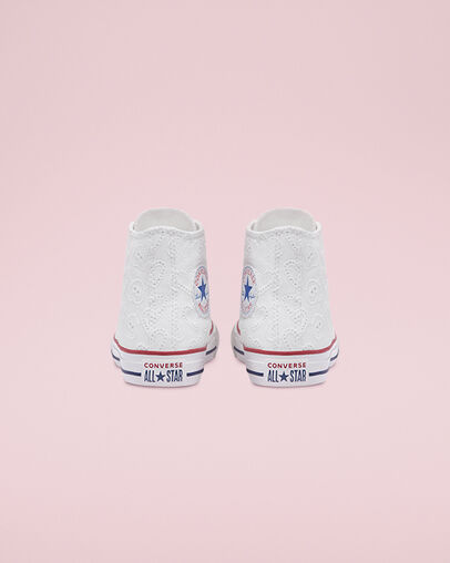 Love Ceremony Chuck Taylor All Star Blanc/Blanc vintage/Multicolore, Heel View