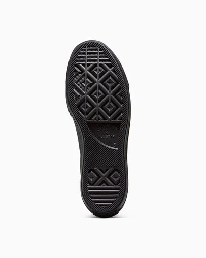 Chuck Taylor All Star Lift Platform Leather Black/Black/Black, Outsole View