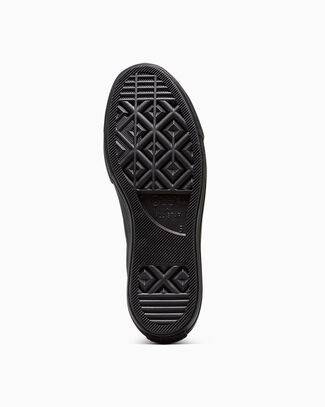 Converse Chuck Taylor All Star Lift Platform Leather High-Top Shoe For Women In Black, Size 10 - A12969C