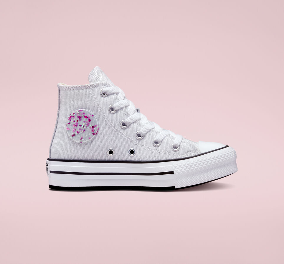 Chuck Taylor All Star Lift Platform Glitter White/Silver/Natural Ivory