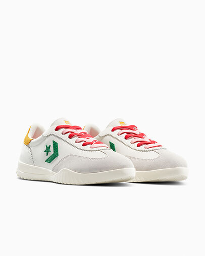 Run Star Trainer Color Pop Vintage White/Green/Yellow/Red, Top and Side View