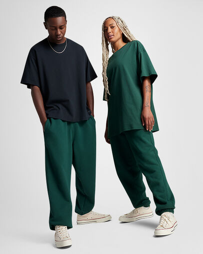 Converse Gold Standard Sweatpants Green Envy, Full Body View