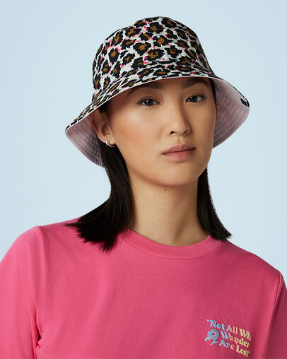 Bob r&eacute;versible L&eacute;opard digi/Mousse rose