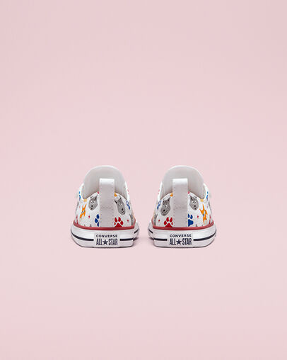 Chuck Taylor All Star Easy-On Wolf Pack White/Garnet/Navy, Heel View