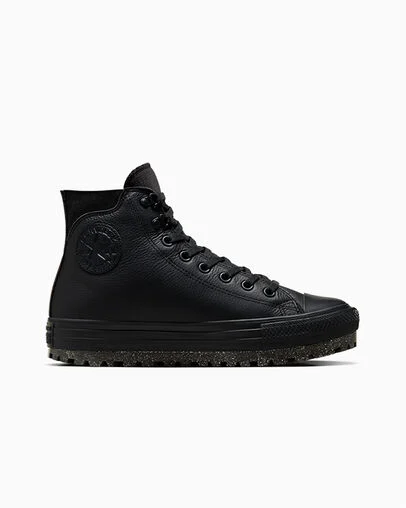 Chuck Taylor All Star City Trek Waterproof Boot Black/Blackblack, Outer Side View