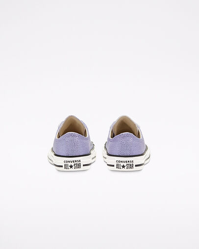Chuck Taylor All Star Sparkle Moonstone Violet/Natural Ivory, Heel View