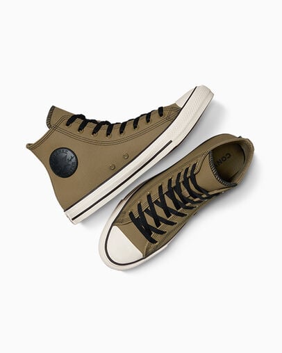 Chuck Taylor All Star TecTuff Swamp Green/Black/Egret, Angled View