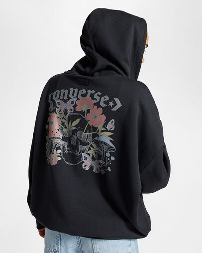 Blooming Full-Zip Hoodie Nightfall Grey, Full Body View