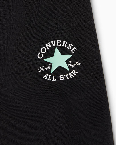 Retro Remix Hoodie and Jogger Set Schwarz, Detail View