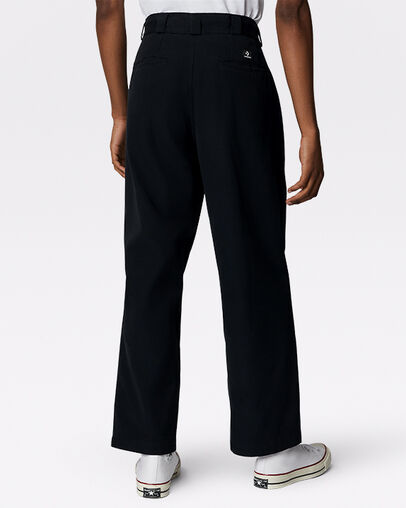 Double Pleat Chino Pant Converse Black, Back View