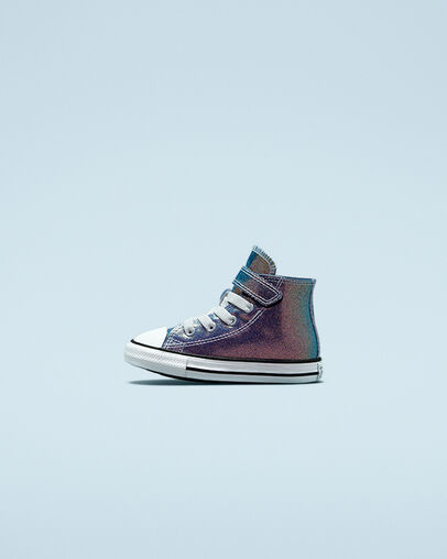 Chuck Taylor All Star Easy-On Iridescent Glitter Teal/Purple/Black/White, Inner Side View