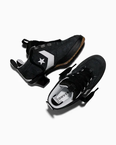 Converse x Vaquera VX-1 Heel Black/White/Honey, Angled View